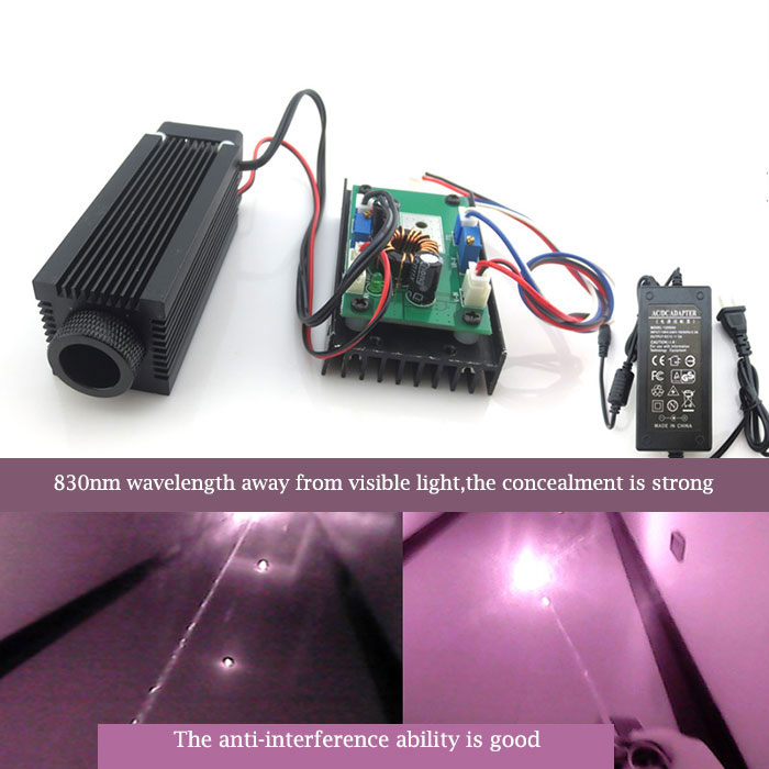 780nm 1w 2w Powerful IR Laser Module Dot  With Cooling Fan